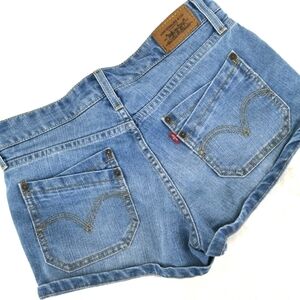 Levi's Women's 7 Light Blue Denim Jean Shorts